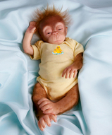 Силиконовая кукла детёныш обезьянки - Обезьянка Джала