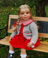 Силиконовая большая кукла  - Heidi