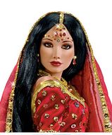 Фарфоровая кукла индианка - Невеста индианка 
