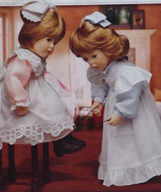 Фарфоровые куклы девочки сёстры  от автора Donna & Kelly Rubert от Danbury Mint