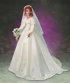 Фарфоровая кукла невеста Элисс от автора Donna & Kelly Rubert от Paradise Galleries