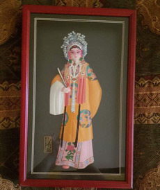 Японское панно " Актёр Древняя Япония "  от автора  от Другие фабрики кукол