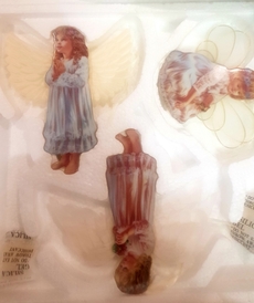 Фарфоровые панно 13 Ангелы 3шт.  от автора Dona Gelsinger от Bradford Exchange