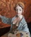 Фарфоровая статуэтка Портрет художницы от автора Bruno Merli от Capodimonte 1