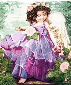 Диванная подушка Девочка-ангел от автора  от Rusbutik