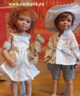 Пара фарфоровых кукол, фарфоровые куклы пара, коллекционные куклы, интерьерные куклы - Фарфоровые куклы Лучшие друзья