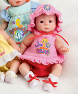 Силиконовая кукла,миниатюрная кукла, куколка, кукла пупс - Маленькая кукла Люблю всё розовое!
