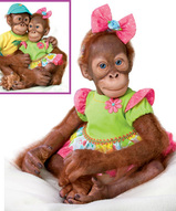 Куклы-обезьянки - Играем с Молли обезьянка