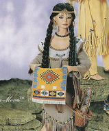 Фарфоровая кукла-индианка - Индианка "Улыбка луны"