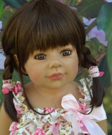 Виниловая кукла, ростовая кукла, кукла для дочки, кукла для девочки, коллекционная кукла - Реалистичная кукла Четверг шатенка