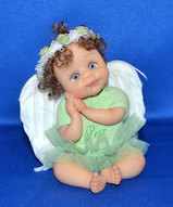 Миниатюрная кукла, маленькая кукла, куколка, кукла в подарок - Кукла ангел Желаю мира