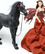 Интерьерная кукла Эльфийка и конь от автора Cindy McClure от Ashton-Drake 2