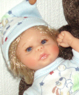 Миниатюрная кукла, кукла младенец, подарок дочке, куколка - Маленькая кукла мальчик Томми