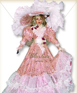 Фарфоровая большая кукла - Леди Шарлотта