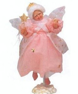 Миниатурная кукла старушка ангел - Добрая фея оберег