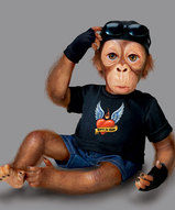 Куклы-обезьянки - Вожак стаи обезьянка