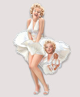 Фарфоровая статуэтка плоская - Marilyn Monroe 8 М. Монро
