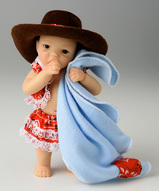 Миниатюрная кукла - Маленькая ковбойша