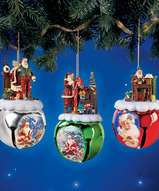 эксклюзивные ёлочные игрушки авторские - Деды Морозы тройка