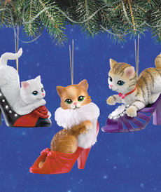 Ёлочные игрушки Модные кошки2 от автора  от Bradford Exchange
