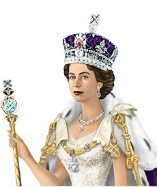 Королева Елизавета II от автора  от Bradford Exchange