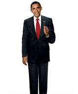 Портретная кукла - Президент США Барак Обама АА