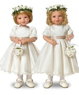 Две фарфоровые куклы  - Королевские девочки-цветочницы