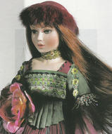 Фарфоровая кукла девушка - Marita