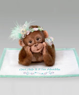 Миниатюрная кукла , маленькая обезьянка - Обезьянка "Не легко быть очаровательной 2"