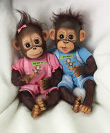 пара обезьянок - Две обезьянки "Двойная радость"