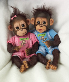Две обезьянки "Двойная радость" от автора  от Ashton-Drake