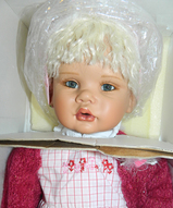 кукла коллекционная, винтажная кукла, интерьерная кукла, кукла в подарок - Фарфоровая кукла девочка Присцилла