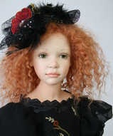 Фарфоровая кукла, авторская кукла - Gizella