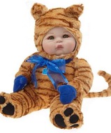 Фарфоровая кукла, коллекционная кукла - Я, не кот, я тигр!