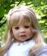 Виниловая кукла, большая кукла, кукла коллекционная,  - Реалистичная кукла Воскресенье блондинка