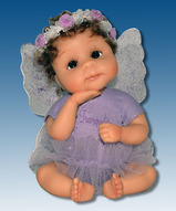 Миниатюрная кукла, коллекционная кукла, кукла в подарок - Кукла ангел Желаю спокойствия