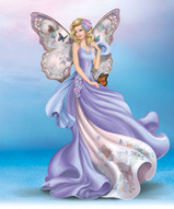 Фарфоровая фигурка, фарфоровая статуэтка, статуэтка бабочка, красивый подарок - Статуэтка девушки Несущая веру