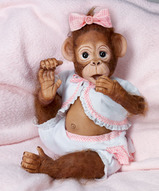Силикон-виниловая кукла - Симпатяжка обезьянка