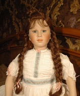 Большая фарфоровая кукла, портретная кукла, авторская кукла - Авторская кукла девочка Автопортрет