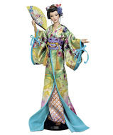 Фарфоровая кукла гейша фарфоровая статуэтка гейши - Императрица Ки японка гейша 