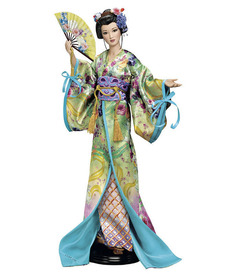 Кукла Императрица японка гейша  от автора Lena Liu от Danbury Mint
