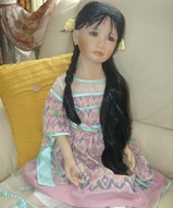 Фарфоровая кукла, интерьерная кукла, коллекционная кукла - Кукла в японском стиле Исти