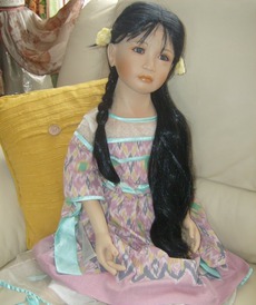 Кукла в японском стиле Исти от автора Dwi Saptono от Master Piece Gallery фарфор