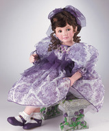 Фарфоровая кукла коллекционная - Мари Лаванда Роза