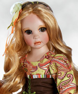 Фарфоровая кукла Мари Осмонд, коллекционная кукла купить - Милая журналистка, путешественница