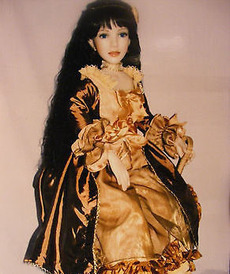Интерьерная кукла Золотое сердце от автора Jane Bradbury от Master Piece Gallery фарфор