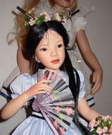 Кукла из смолы, кукла японка, коллекционная кукла, авторская кукла - Интерьерная кукла в восточном стиле