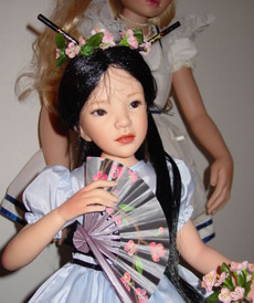 Интерьерная кукла в восточном стиле от автора Jane Bradbury от Master Piece Gallery фарфор