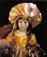 Фарфоровая кукла, кукла коллекционная, авторская кукла, винтажная кукла, интерьерная кукла - Французская кукла девочка Флора