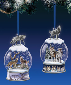 Волки снежные шары от автора  от Bradford Exchange